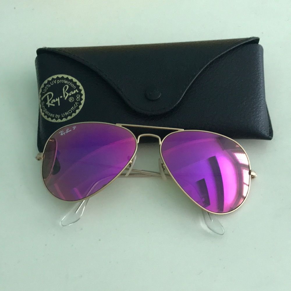 Hot Pink Ray-ban Aviators (polarized)